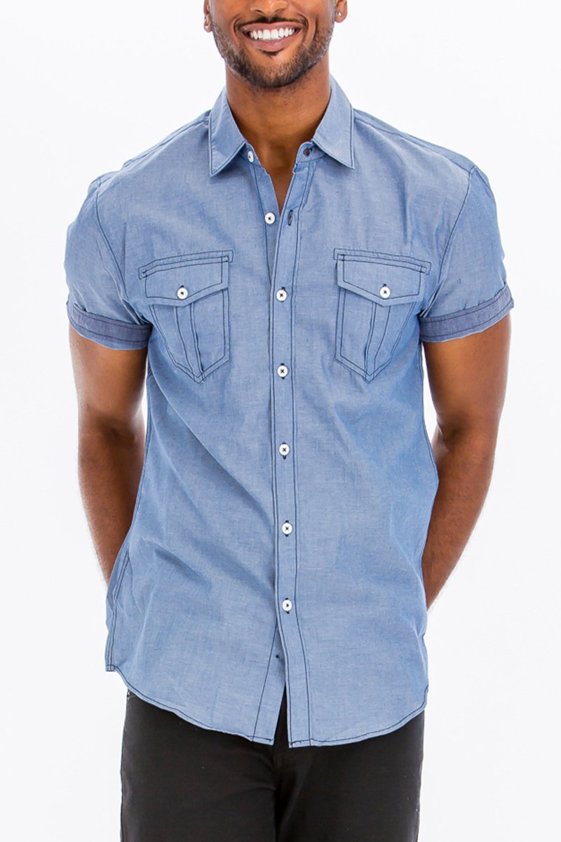 Country button down short sleeve