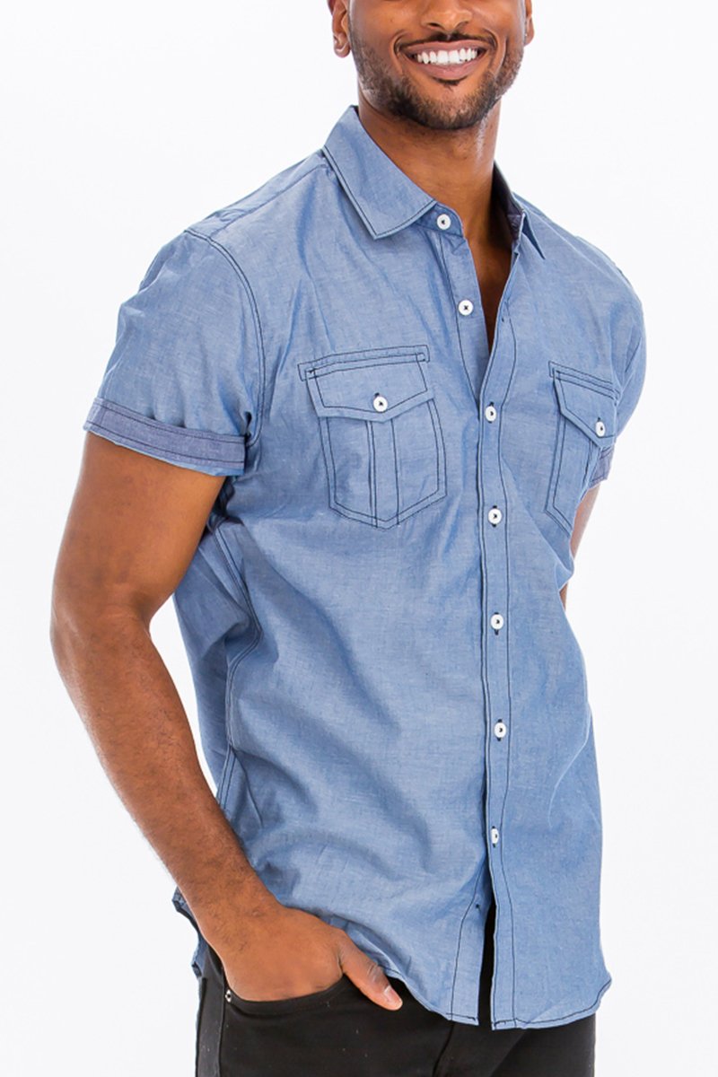 Country button down short sleeve
