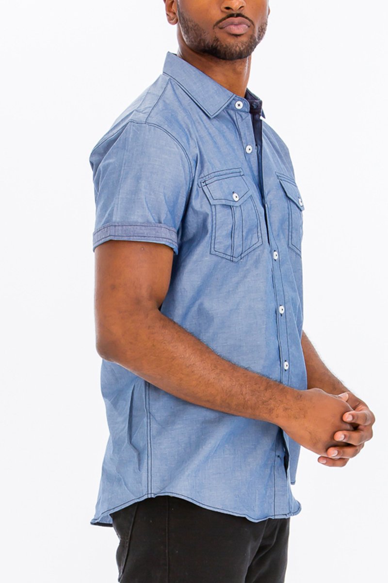 Country button down short sleeve