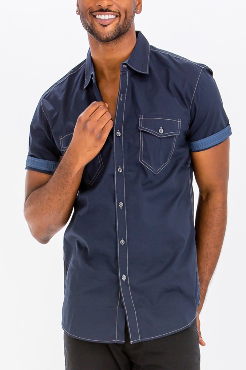 Country button down short sleeve