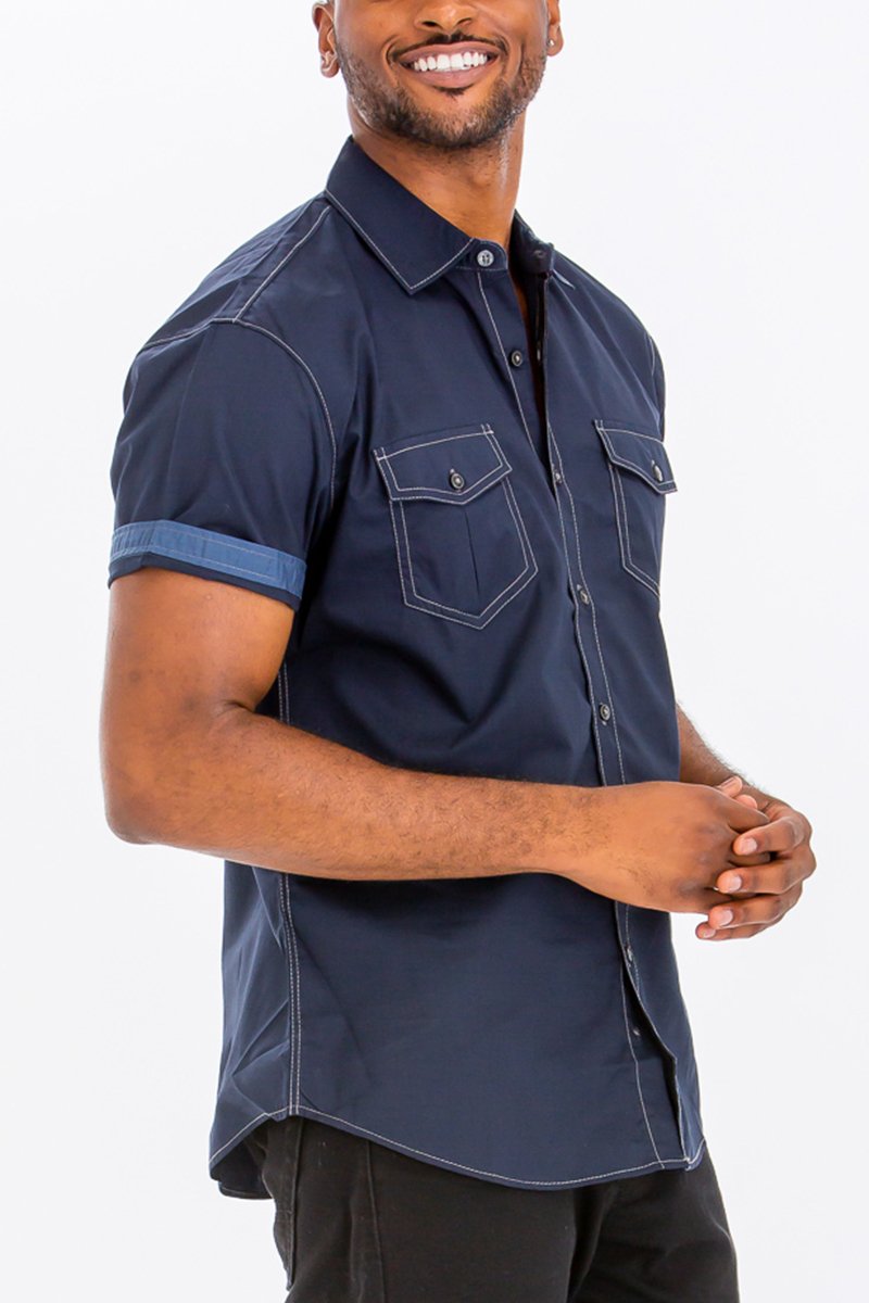 Country button down short sleeve
