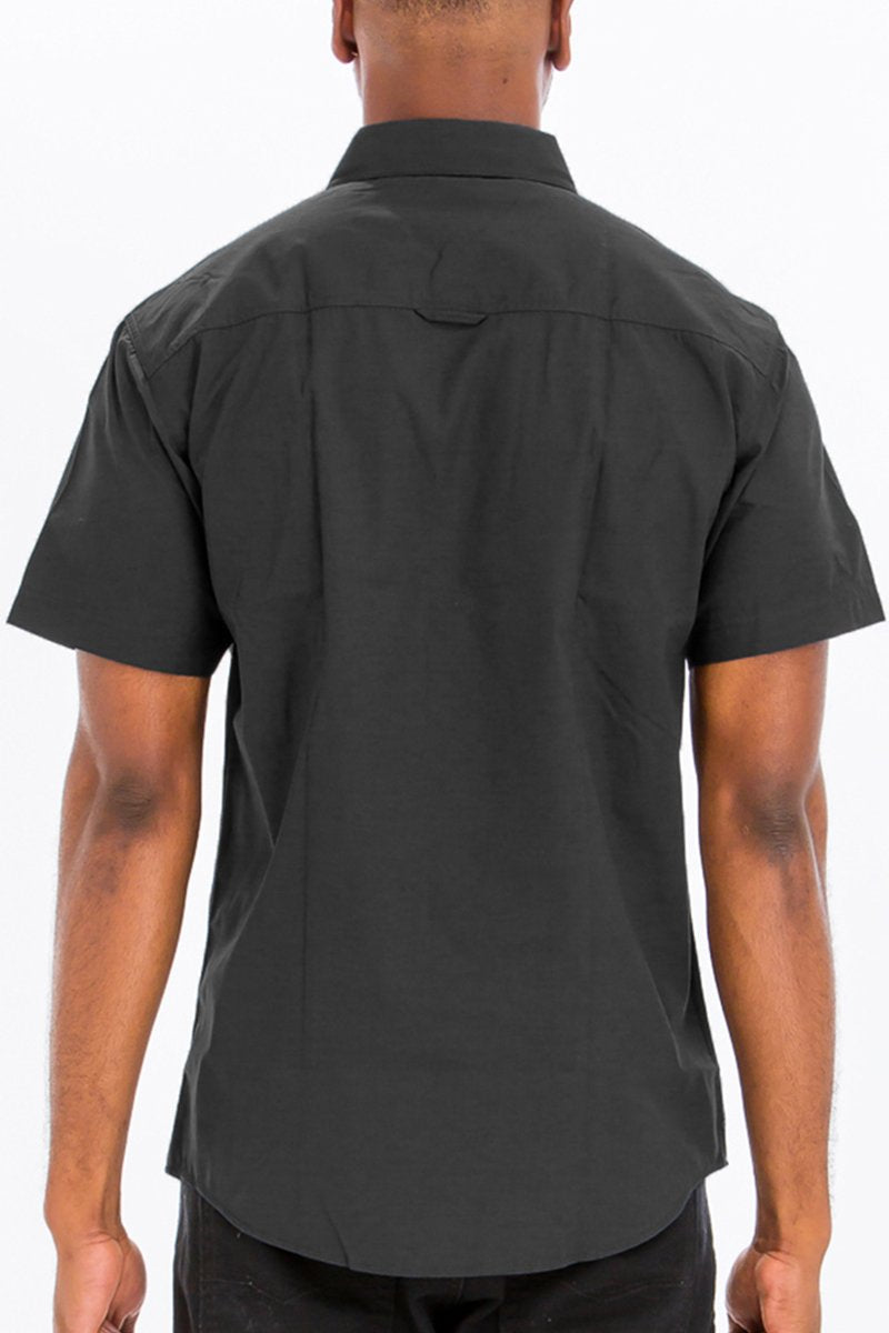 Black Two Pocket Button Down