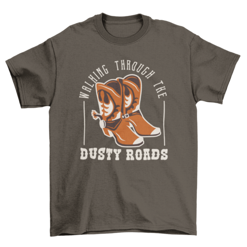 Cowboy western boots t-shirt