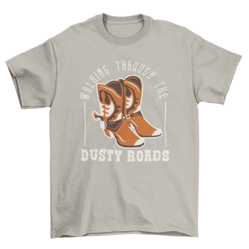 Cowboy western boots t-shirt
