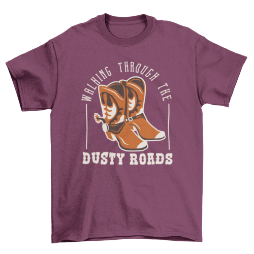 Cowboy western boots t-shirt