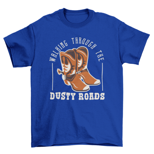 Cowboy western boots t-shirt