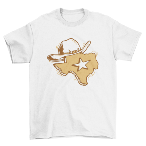 Texas cowboy hat t-shirt