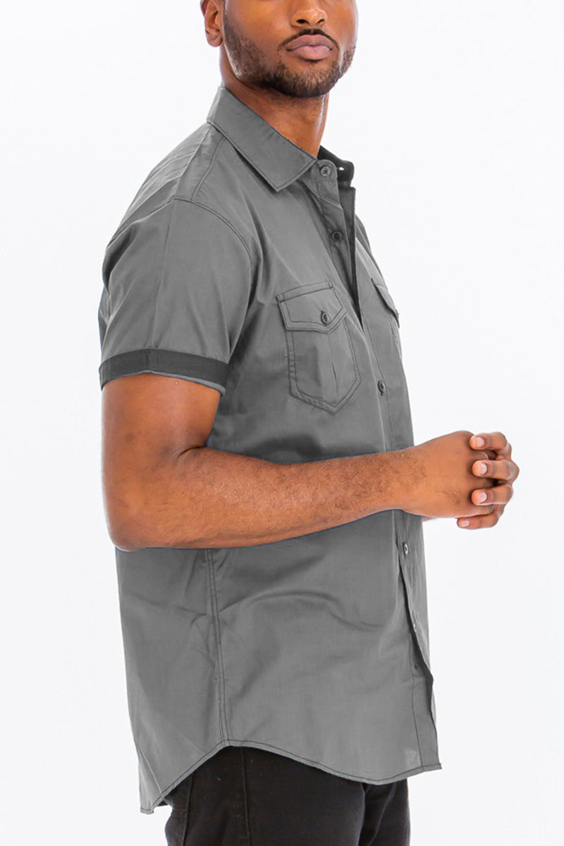 Country button down short sleeve