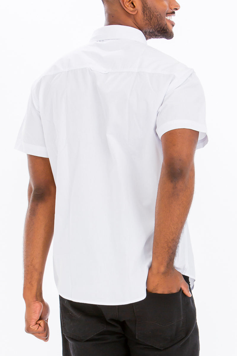 White Two Pocket Button Down