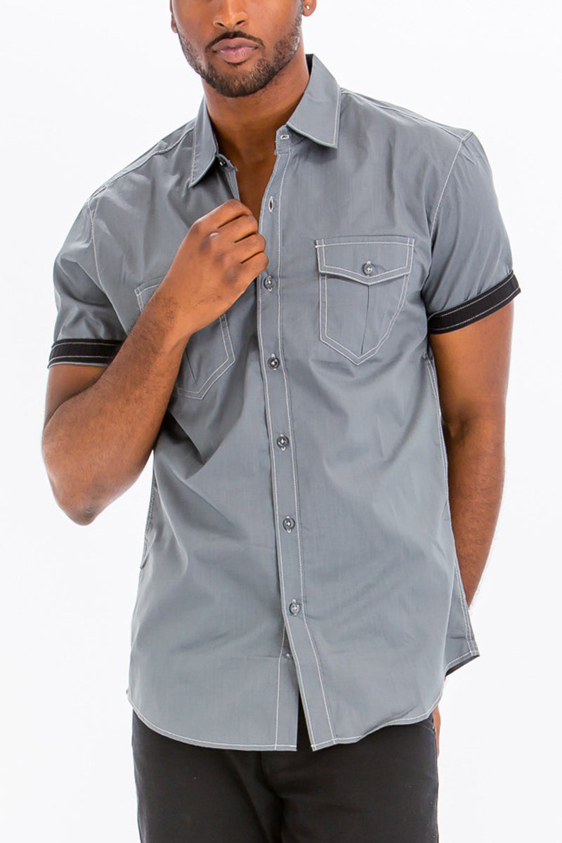 Country button down short sleeve