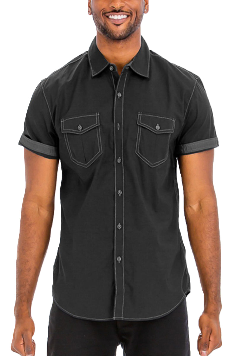 Country button down short sleeve